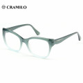 Hot selling green beautiful custom logo acetate spectacle frame